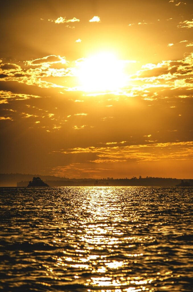 DAY 16- PATH TO BREAKTHROUGH cloud, lake, nature, sun, sunset, brown clouds, brown lake