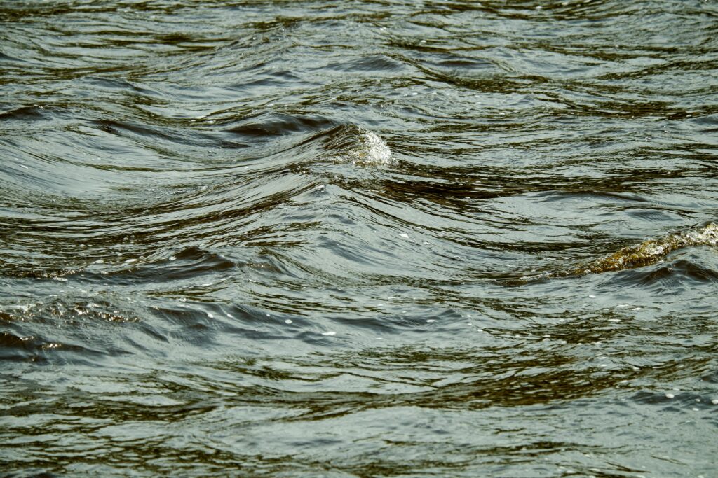 A captivating close-up of ocean waves showing intricate textures and movement.